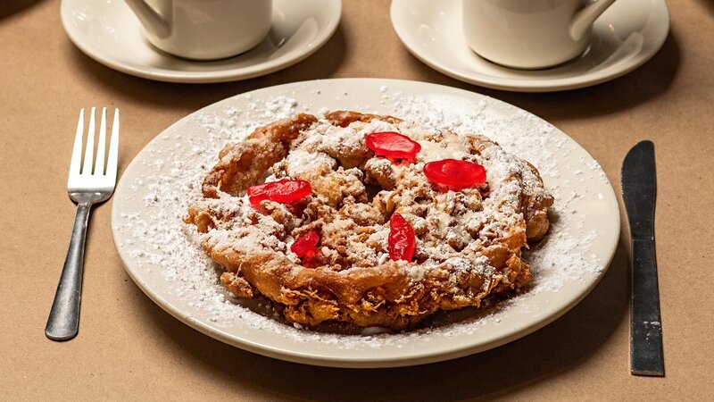 Funnel cake dessert